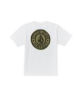 VOLCOM Logo Stamp T-Shirt White Men's Short Sleeve T-Shirts Volcom 