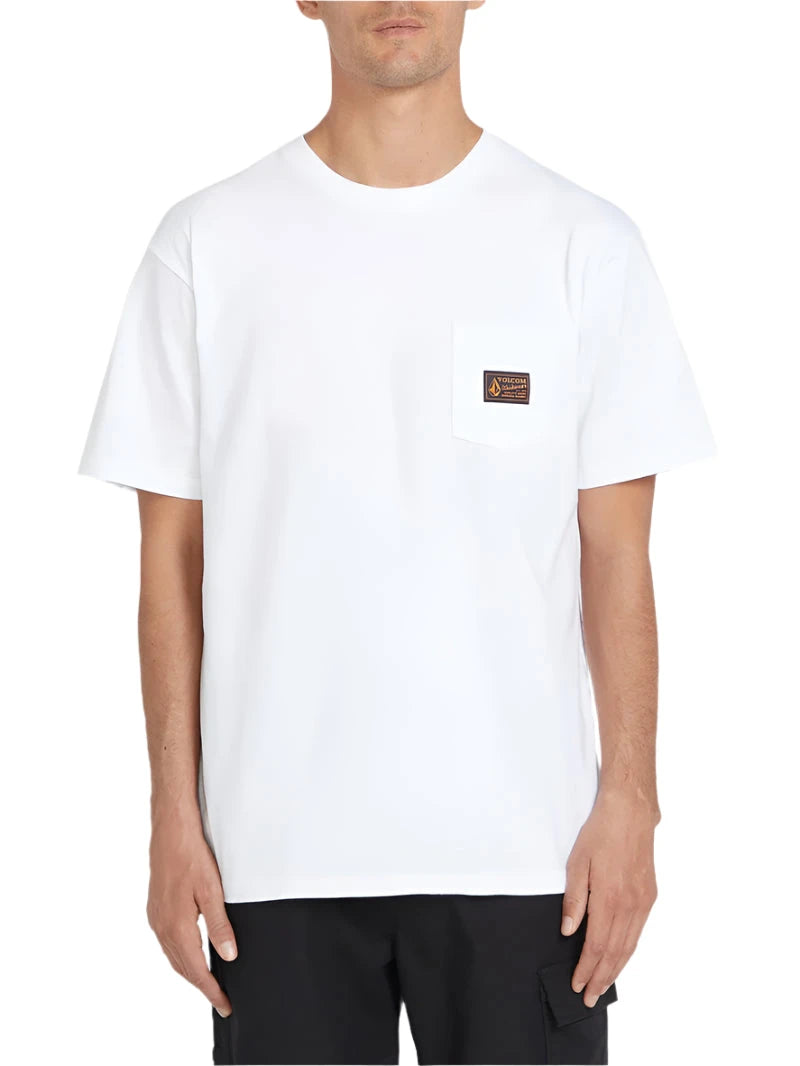 VOLCOM Work Certifico T-Shirt White Men's Short Sleeve T-Shirts Volcom 