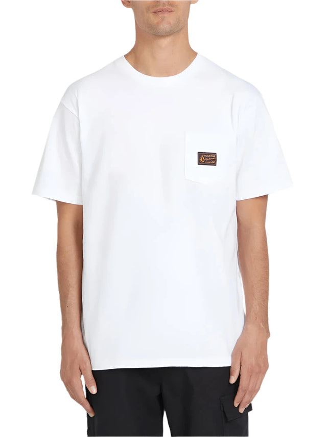 VOLCOM Work Certifico T-Shirt White Men's Short Sleeve T-Shirts Volcom 