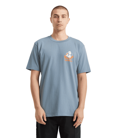 VOLCOM Grindit T-Shirt Blue Wash Men's Short Sleeve T-Shirts Volcom 