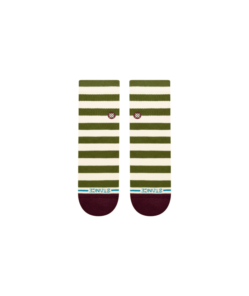 STANCE Breton Quarter Socks Green Men's Socks Stance 
