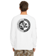 VOLCOM Workwear Excavator Long Sleeve T-Shirt White Men's Long Sleeve T-Shirts Volcom 