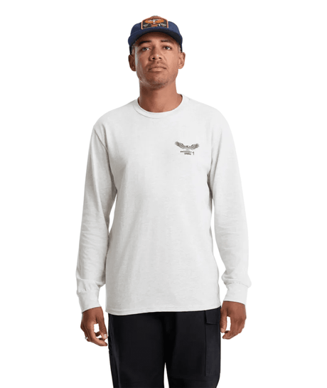 VOLCOM Hammered Long Sleeve T-Shirt Stone Heather Men's Long Sleeve T-Shirts Volcom 