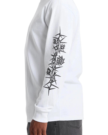 VOLCOM Die By The Stone Long Sleeve T-Shirt White Men's Long Sleeve T-Shirts Volcom 