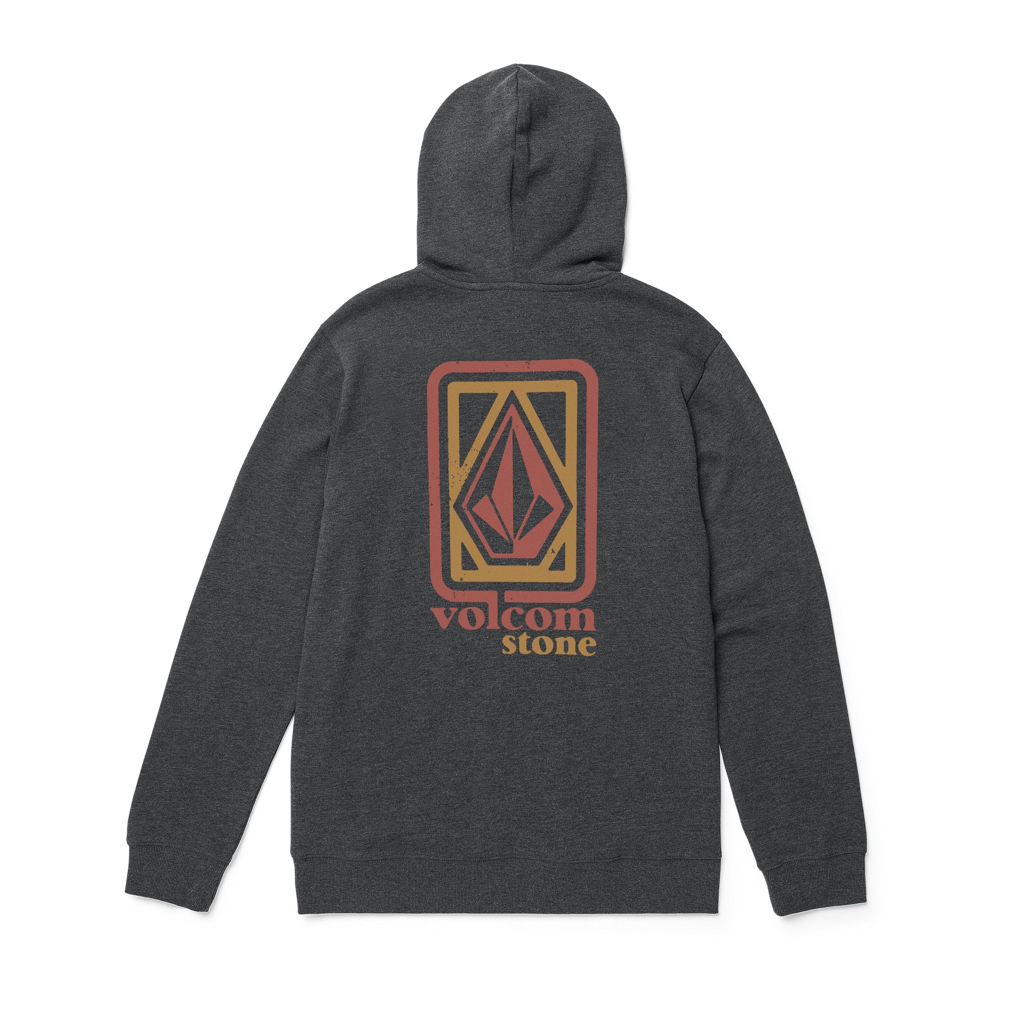 VOLCOM Youth Stoned Bubbled Pullover Hoodie Heather Black Boy's Pullover Hoodies Volcom 