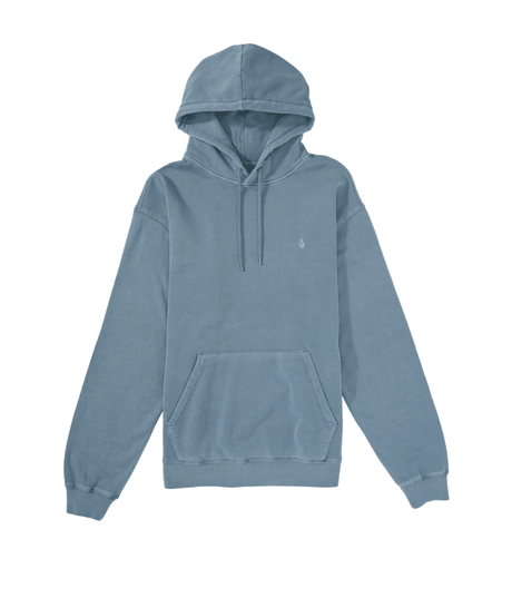 VOLCOM Single Stone PW Pullover Hoodie Blue Wash Men's Pullover Hoodies Volcom 