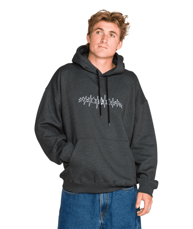 VOLCOM Super Stoned Hoodie Washed Black Men's Pullover Hoodies Volcom 