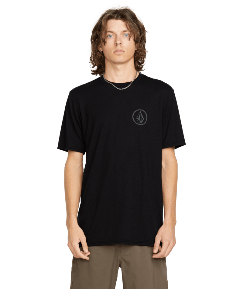 VOLCOM Stone Tech T-Shirt Black Men's Short Sleeve T-Shirts Volcom 