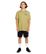 VOLCOM Peripheral Tech T-Shirt Vintage Green Men's Short Sleeve T-Shirts Volcom 