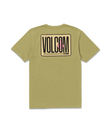 VOLCOM Peripheral Tech T-Shirt Vintage Green Men's Short Sleeve T-Shirts Volcom 
