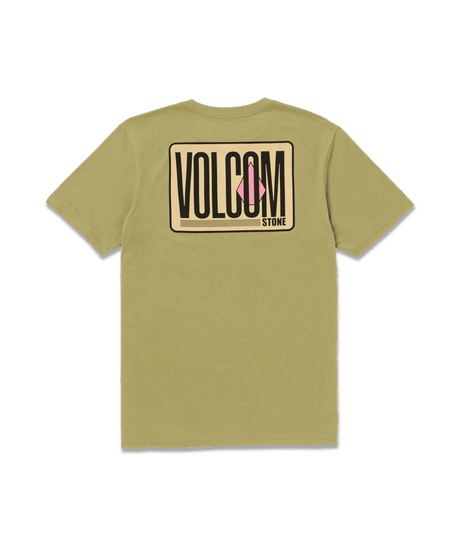 VOLCOM Peripheral Tech T-Shirt Vintage Green Men's Short Sleeve T-Shirts Volcom 