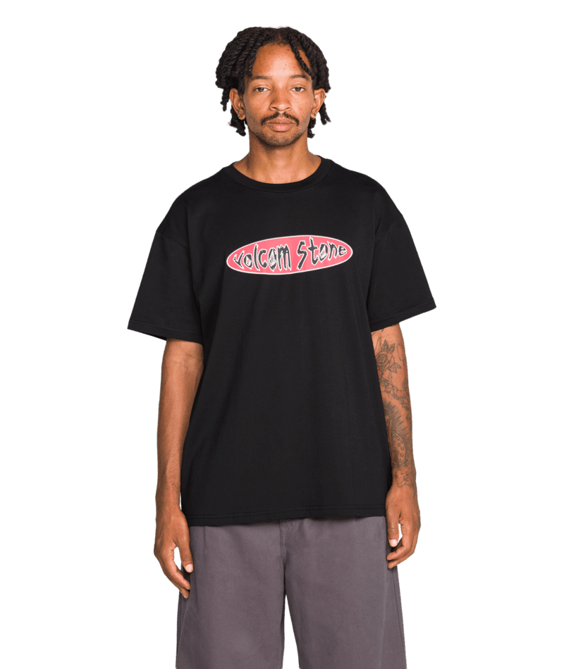 VOLCOM Scratch Stone T-Shirt Black Men's Short Sleeve T-Shirts Volcom 