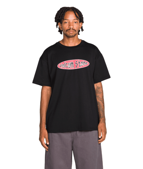 VOLCOM Scratch Stone T-Shirt Black Men's Short Sleeve T-Shirts Volcom 