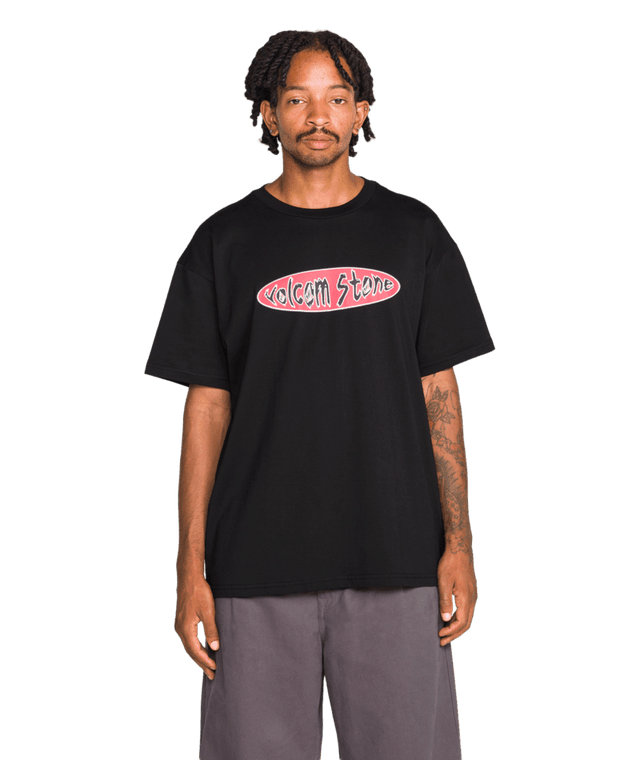 VOLCOM Scratch Stone T-Shirt Black Men's Short Sleeve T-Shirts Volcom 