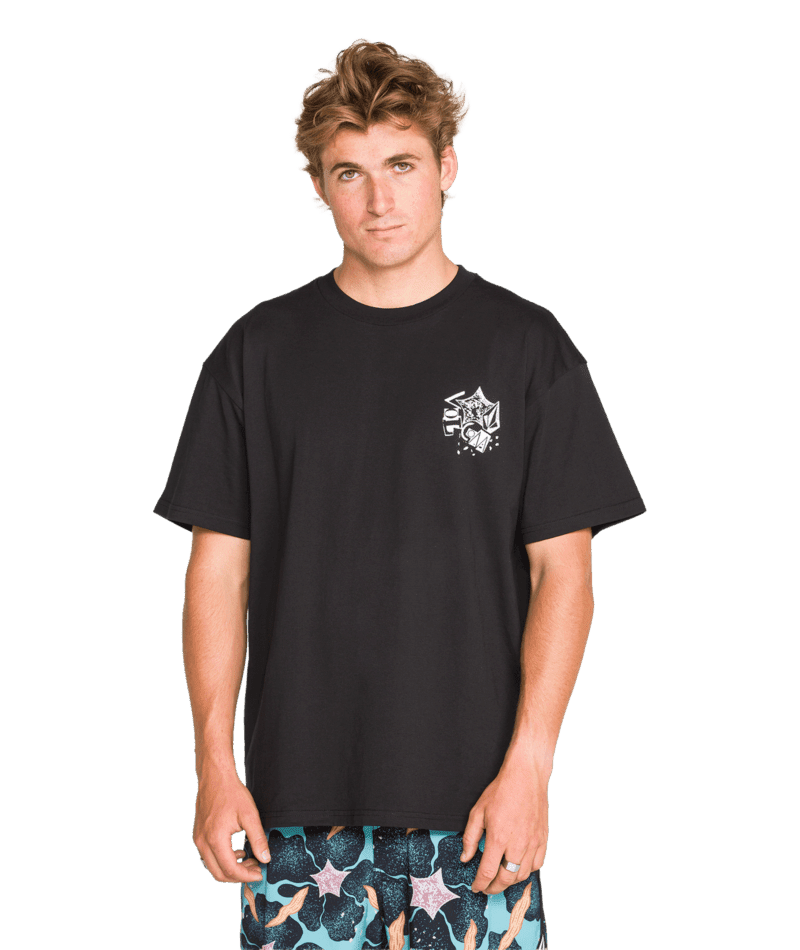 VOLCOM Concrete Jungle T-Shirt Black Men's Short Sleeve T-Shirts Volcom 