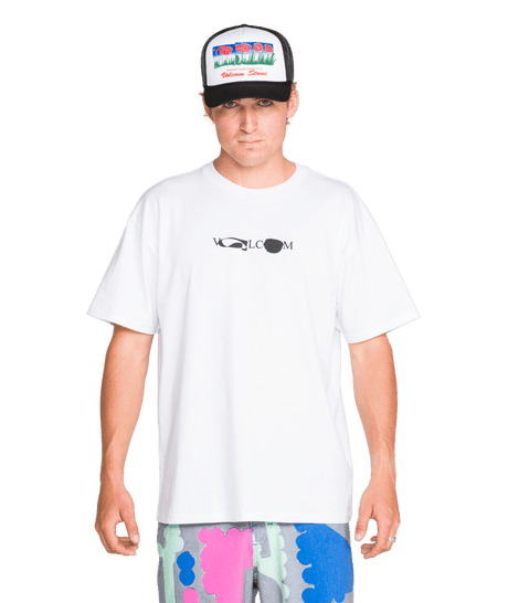 VOLCOM Antonio Carrau FA Head T-Shirt White Men's Short Sleeve T-Shirts Volcom 