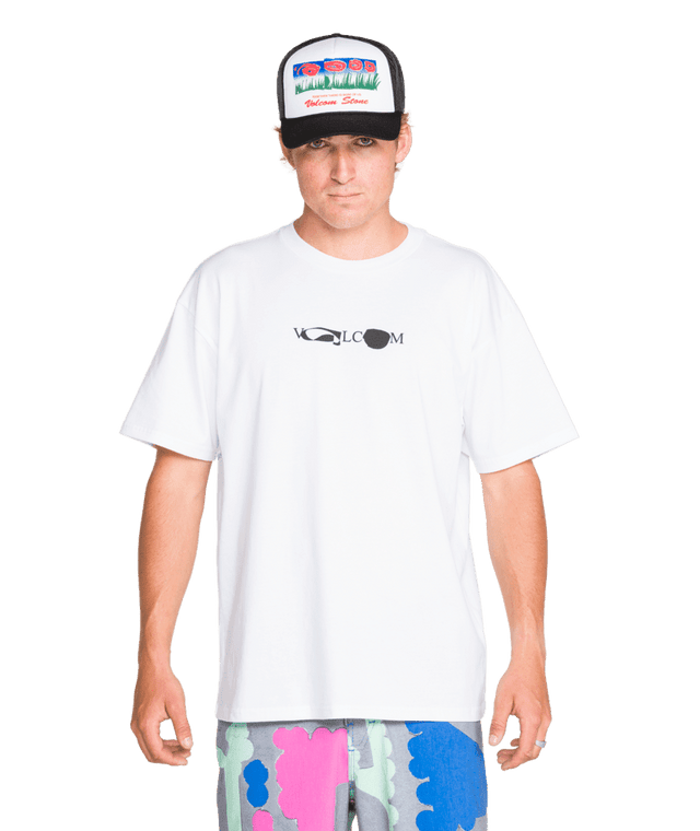 VOLCOM Antonio Carrau FA Head T-Shirt White Men's Short Sleeve T-Shirts Volcom 