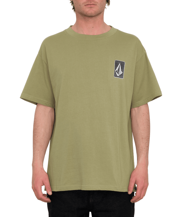 VOLCOM Skate Vitals Originator T-Shirt Thyme Green Men's Short Sleeve T-Shirts Volcom 