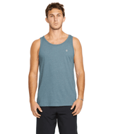 VOLCOM Solid Heather Tank Stormy Blue Men's Tank Tops Volcom 