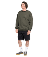 VOLCOM Volcom Entertainment Hockey Dad Crew Lemon Heather Men's Crewnecks Volcom 