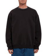 VOLCOM Skate Vital Pullover Crewneck Sweater Black Men's Crewnecks Volcom 