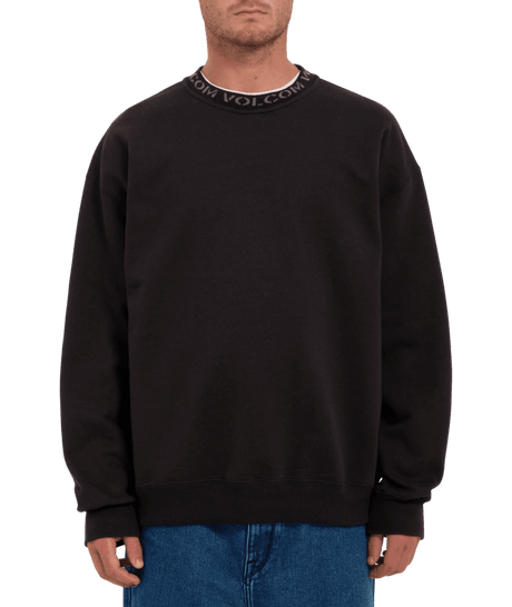 VOLCOM Skate Vital Pullover Crewneck Sweater Black Men's Crewnecks Volcom 