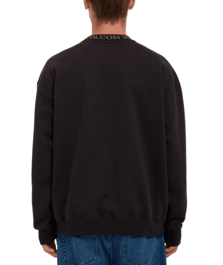 VOLCOM Skate Vital Pullover Crewneck Sweater Black Men's Crewnecks Volcom 