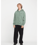 VOLCOM Calmstone Zip-Up Hoodie Light Olive Men's Zip Hoodies Volcom 