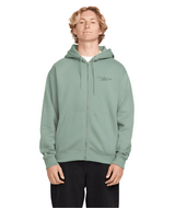 VOLCOM Calmstone Zip-Up Hoodie Light Olive Men's Zip Hoodies Volcom 