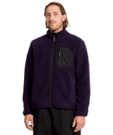 VOLCOM Muzzer Fuzzar Zip Dark Purple Men's Zip Hoodies Volcom 
