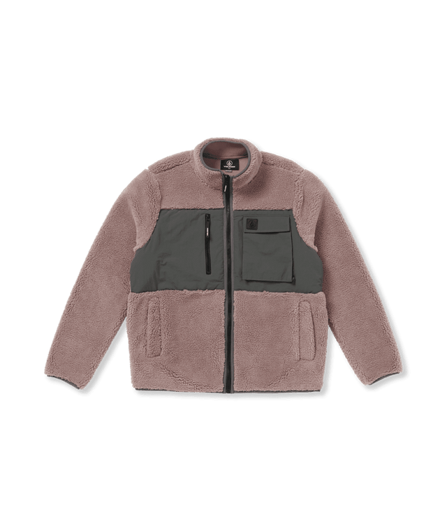 VOLCOM Storm Stone Zip Hoodie Bordeaux Brown Men's Zip Hoodies Volcom 