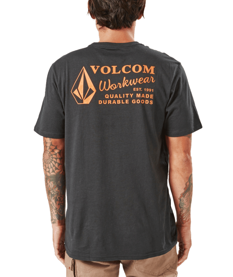 VOLCOM Workwear T-Shirt Black Men's Short Sleeve T-Shirts Volcom 
