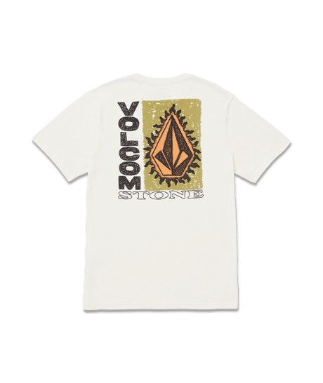 VOLCOM Flamed T-Shirt Off White Men's Short Sleeve T-Shirts Volcom 