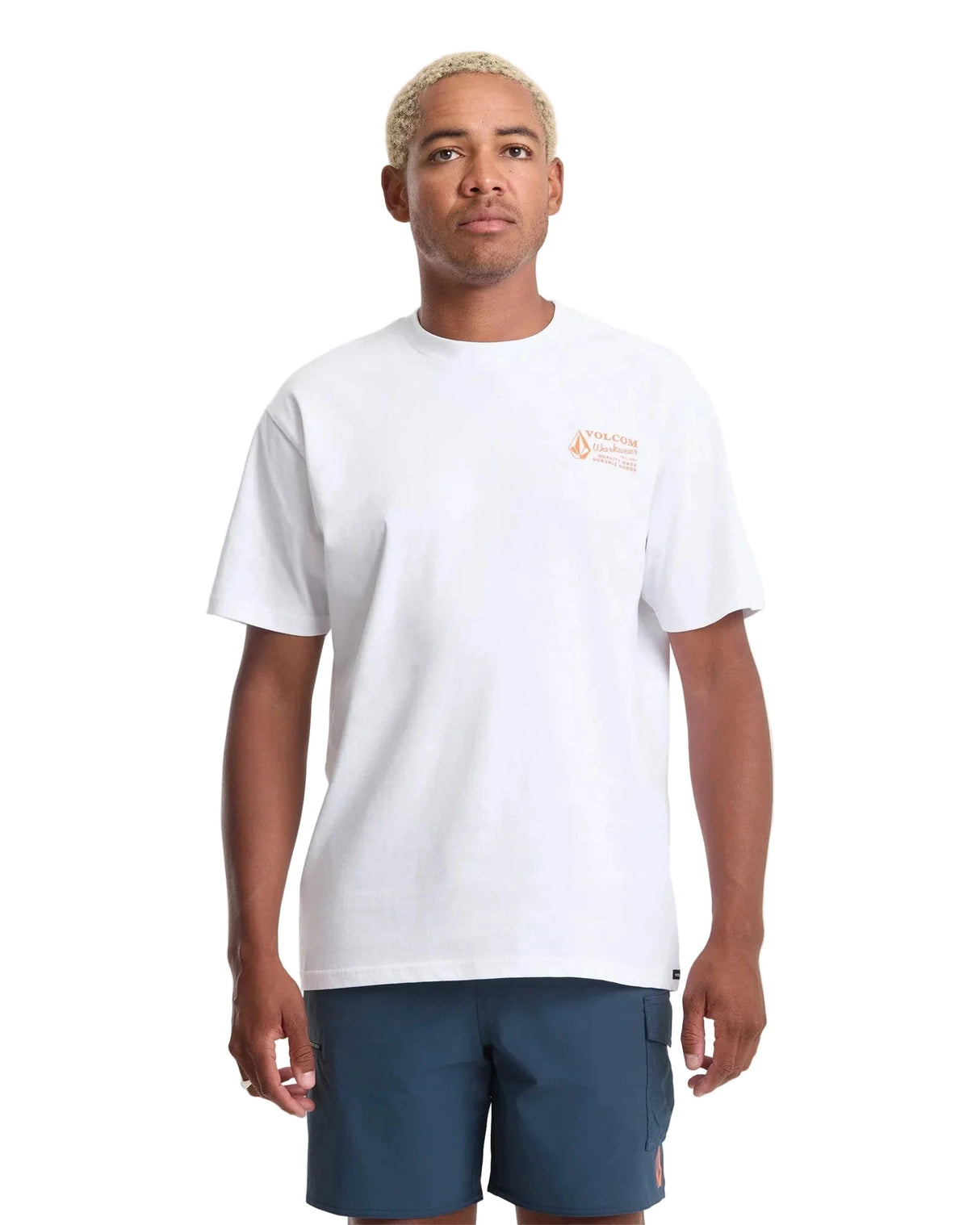 VOLCOM Workwear T-Shirt White Men's Short Sleeve T-Shirts Volcom 