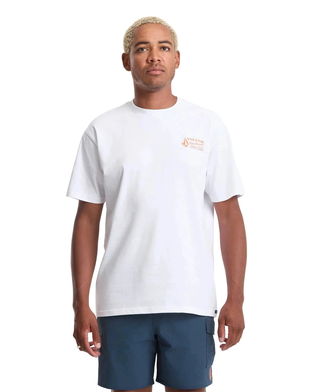 VOLCOM Workwear T-Shirt White Men's Short Sleeve T-Shirts Volcom 