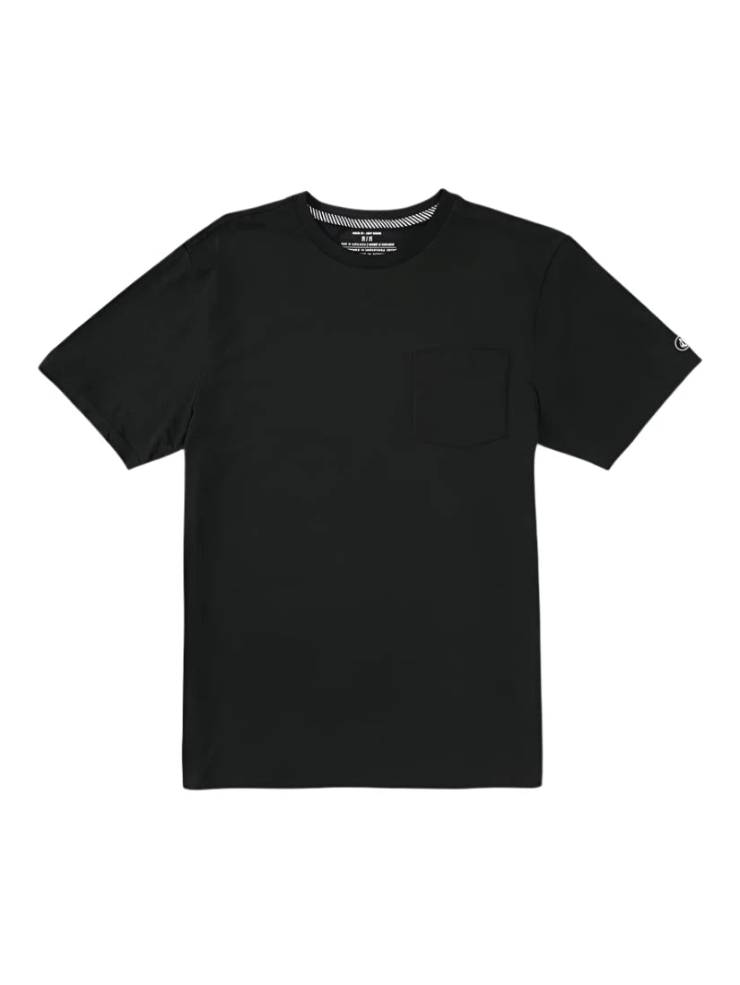VOLCOM Solid Pocket T-Shirt Black Men's Short Sleeve T-Shirts Volcom 