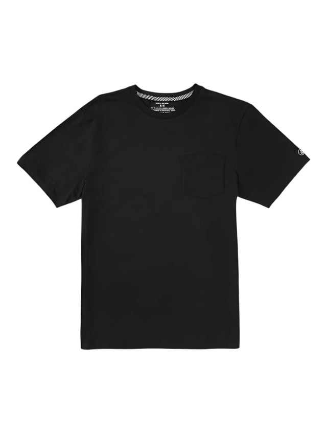 VOLCOM Solid Pocket T-Shirt Black Men's Short Sleeve T-Shirts Volcom 