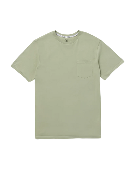 VOLCOM Solid Pocket T-Shirt Green Tea Men's Short Sleeve T-Shirts Volcom 