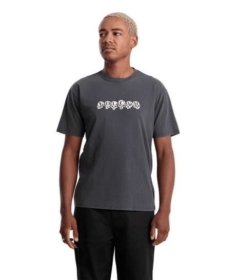 VOLCOM Hedzwillroll T-Shirt Stealth Men's Short Sleeve T-Shirts Volcom 