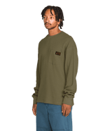 VOLCOM Overtime Workwear Thermal Brindle Men's Long Sleeve T-Shirts Volcom 