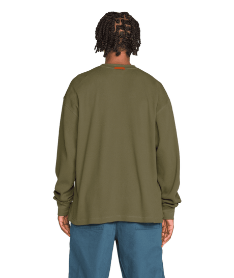 VOLCOM Overtime Workwear Thermal Brindle Men's Long Sleeve T-Shirts Volcom 