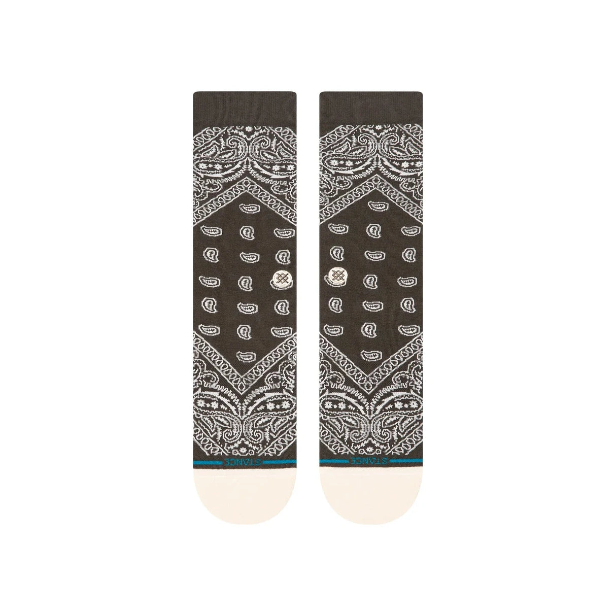STANCE Barrio Crew Socks Washed Black Men's Socks Stance 
