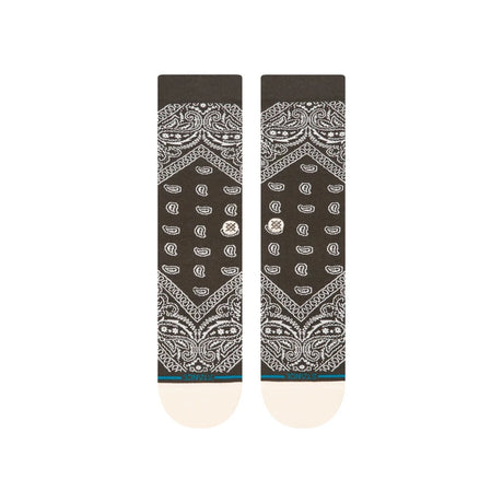 STANCE Barrio Crew Socks Washed Black Men's Socks Stance 