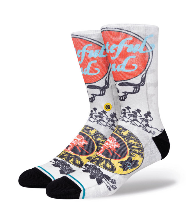 STANCE Grateful Dead x Stance Grate Socks Vintage White Men's Socks Stance 