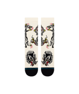 STANCE Battle Crew Socks Cream Men's Socks Stance 