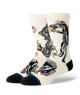 STANCE Battle Crew Socks Cream Men's Socks Stance 