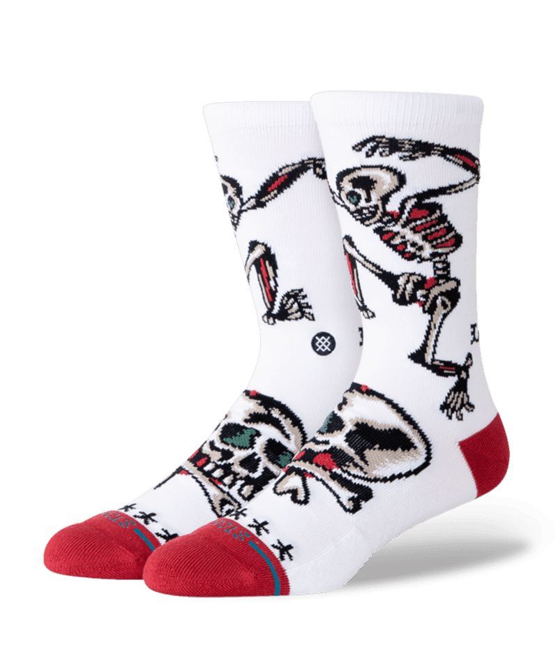 STANCE Skeleton Crew Socks White Men's Socks Stance 