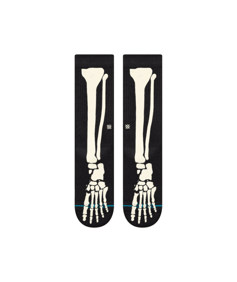 STANCE Bones Crew Socks Black Men's Socks Stance 