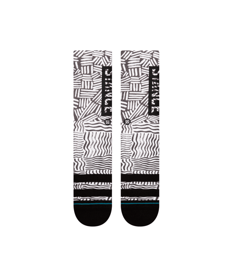 STANCE Crosshatch Crew Socks Black Men's Socks Stance 