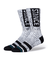 STANCE Crosshatch Crew Socks Black Men's Socks Stance 